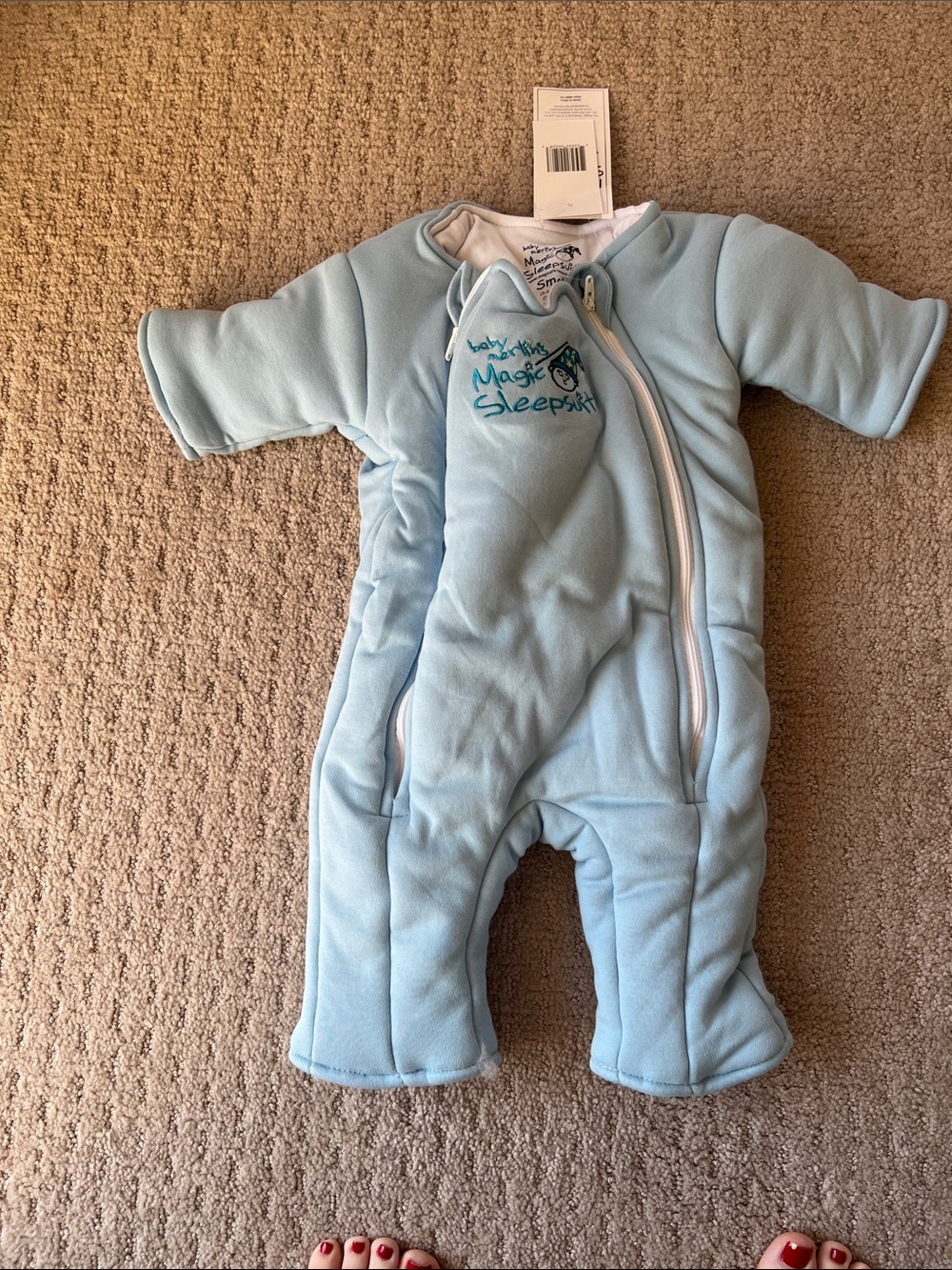 Magic Sleepsuit Light Blue Infant Footed One-Piece